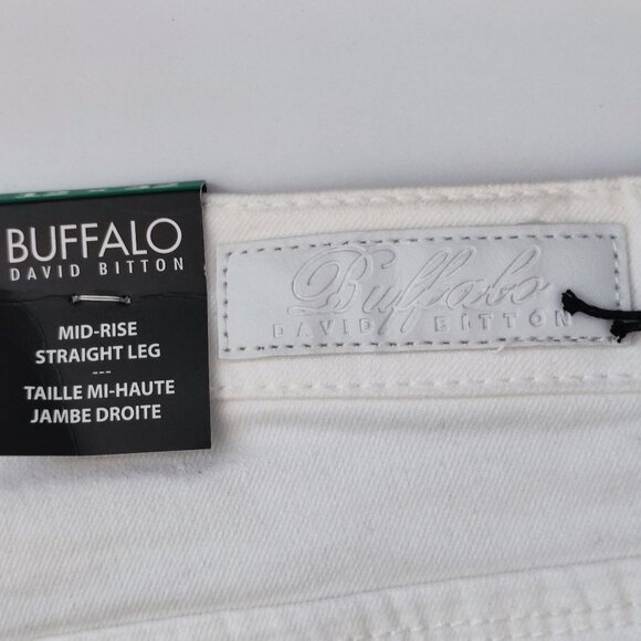 Buffalo David Bitton jeans Misha mid-rise straight leg stretch women's sz 12x32 - Picture 10 of 13